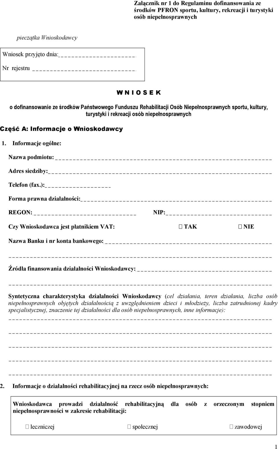 Informacje ogólne: Nazwa podmiotu: Adres siedziby: Telefon (fax.