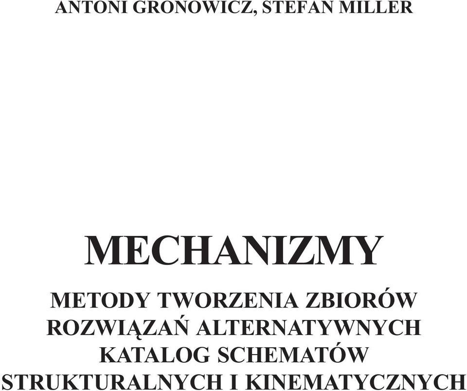 ROZWI ZAÑ ALTERNATYWNYCH KATALOG