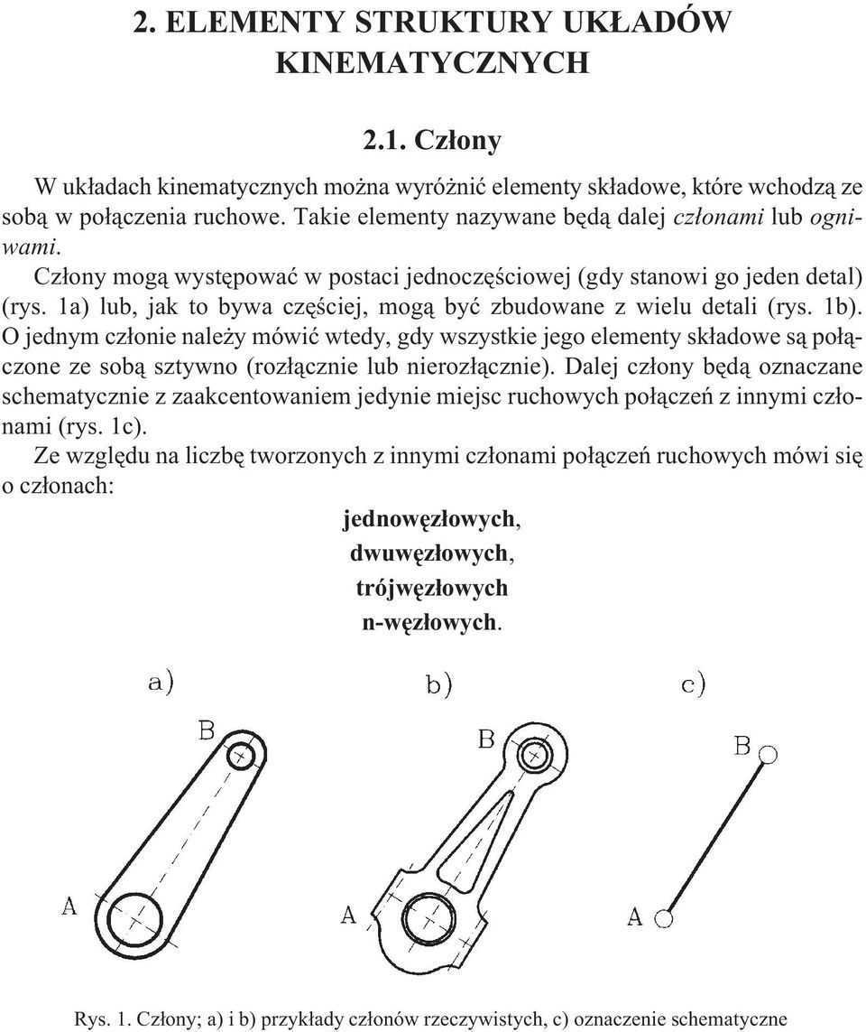 1a) lub, jak to bywa czêœciej, mog¹ byæ zbudowane z wielu detali (rys. 1b).