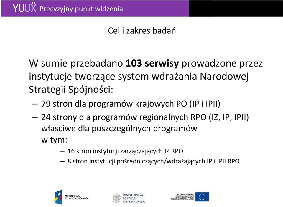 strony dla programów regionalnych RPO (IZ, IP, IPII) właściwe dla poszczególnych programów w