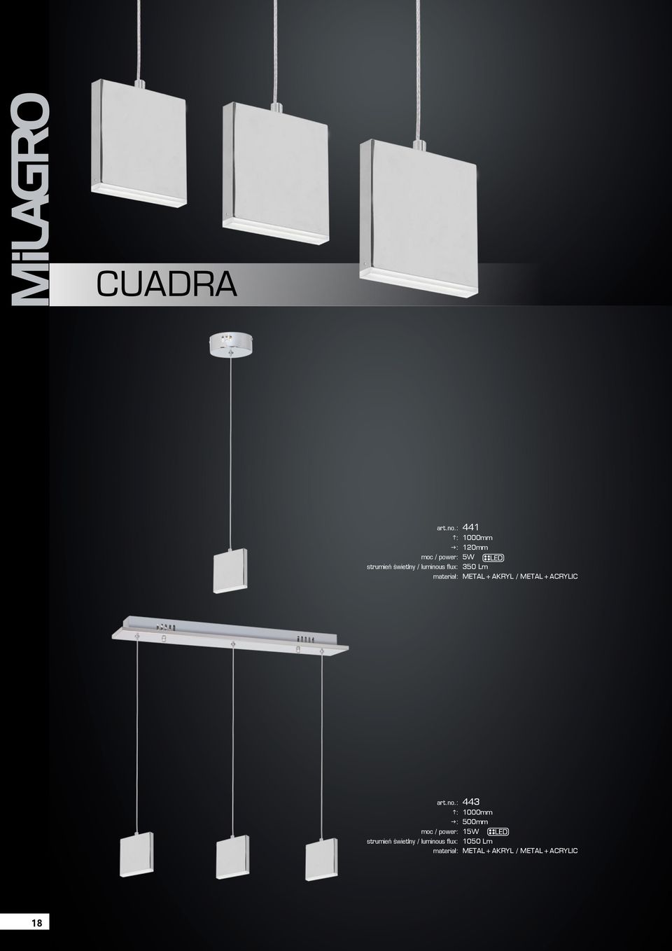 METAL+ACRYLIC 443 500mm