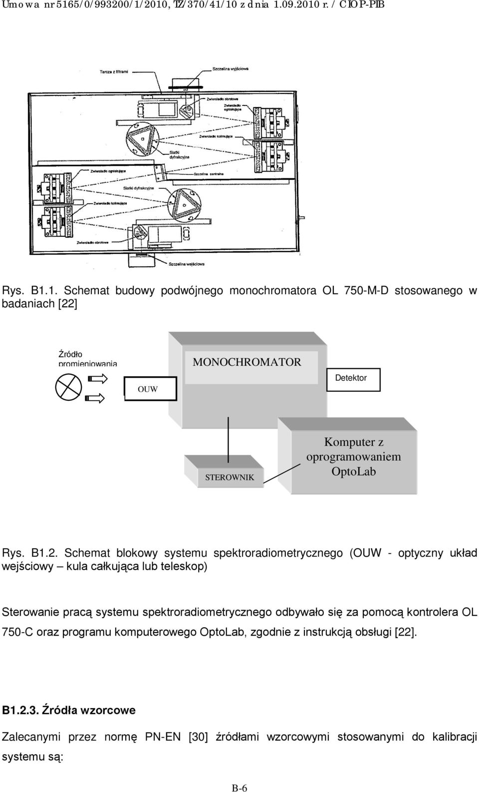 Komputer z oprogramowaniem OptoLab 2.