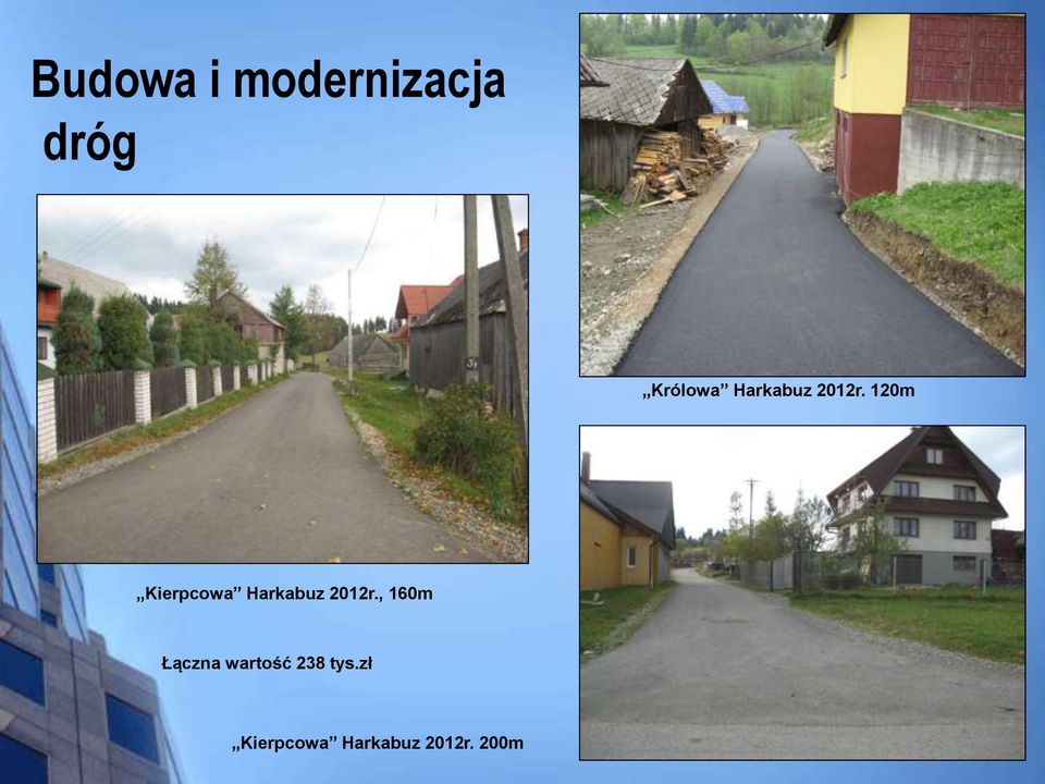 120m Kierpcowa , 160m Łączna