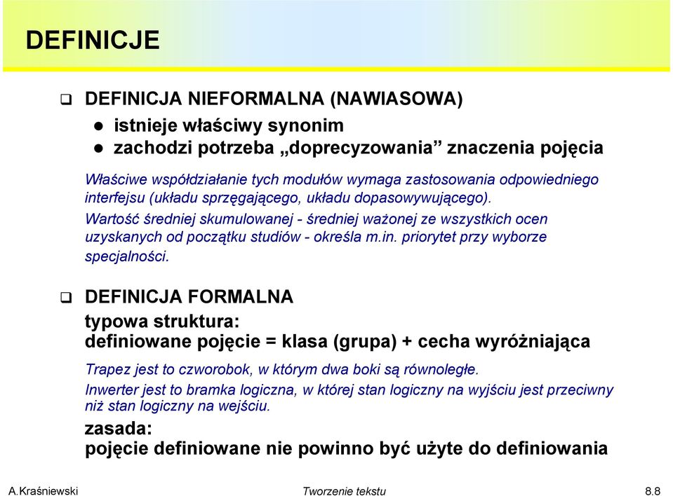 in. priorytet przy wyborze specjalności.