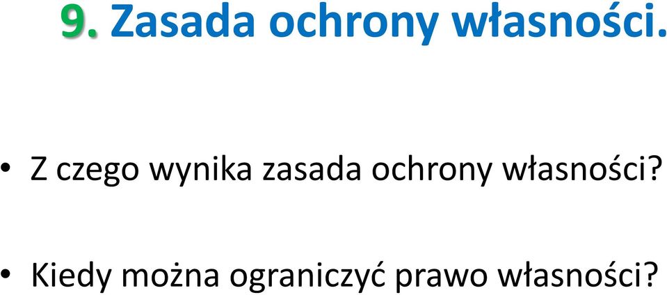 ochrony własności?