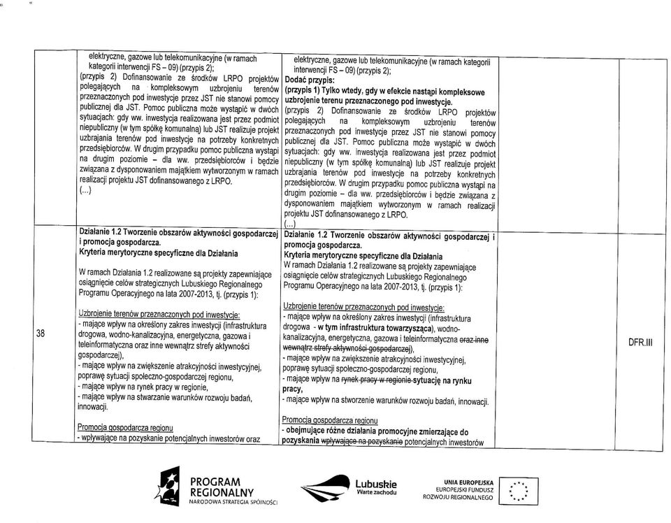 inwestycja realizowana jest przez podmiot niepubliczny (w tym spoike. komunalnaj lub JST reaiizuje projekt uzbrajania terenow pod inwestycje na potrzeby konkretnych przedsiebiorcow.