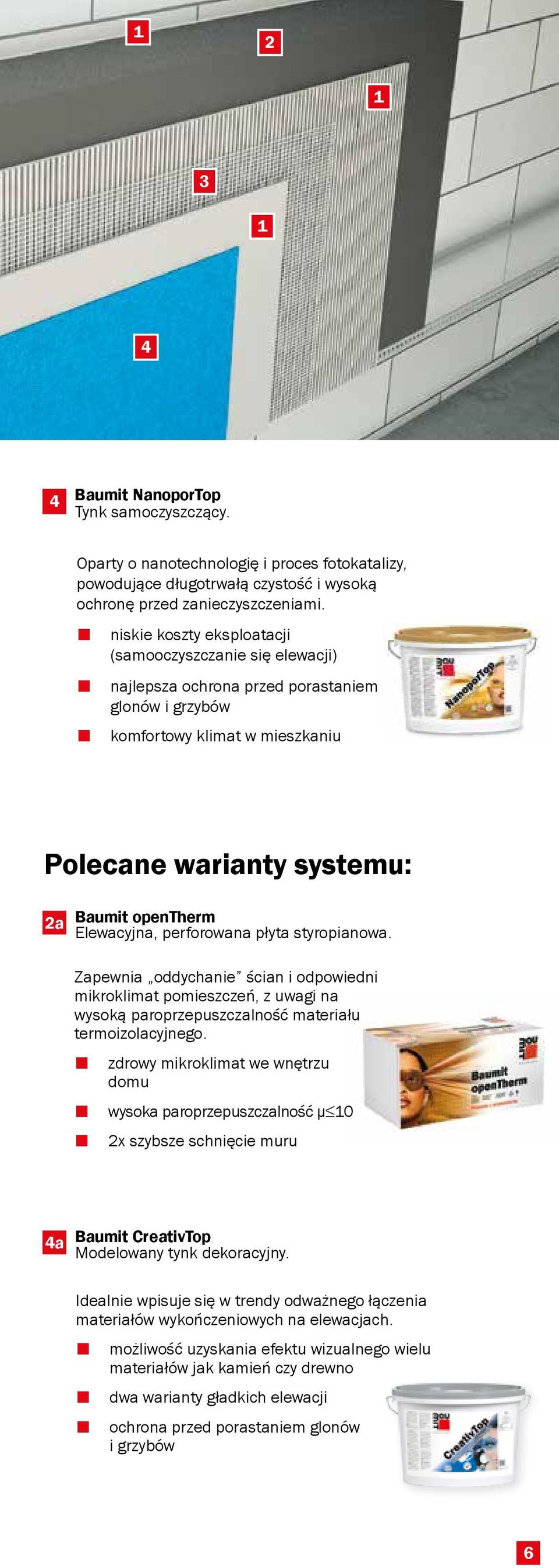 Elewacyjna, perforowana płyta styropianowa. Zapewnia oddychanie ścian i odpowiedni mikroklimat pomieszczeń, z uwagi na wysoką paroprzepuszczalność materiału termoizolacyjnego.