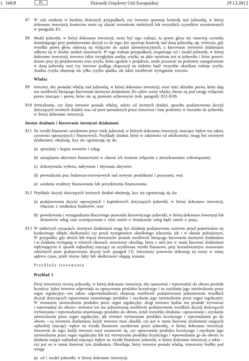 wszystkich czynników wymienionych w paragrafie B3.