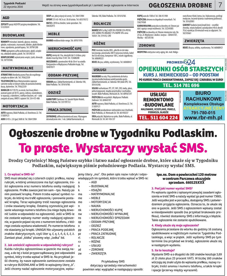 507961288 TYNKI agregatem,sufity podwieszane, gładź, ocieplenia, układanie płytek, paneli. Tel. 501346724 KOMPLEKSOWE wykończenia wnętrz, tynki, elewacje. Tel. 507101046 matrymonialne ATRAKCYJNA blondynka pozna Pana do wspólnego związku na dobre i złe.