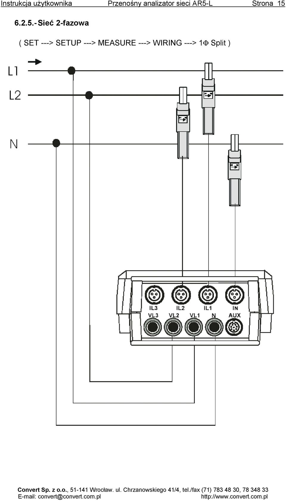 5.- Sieć 2-fazowa ( SET ---> SETUP