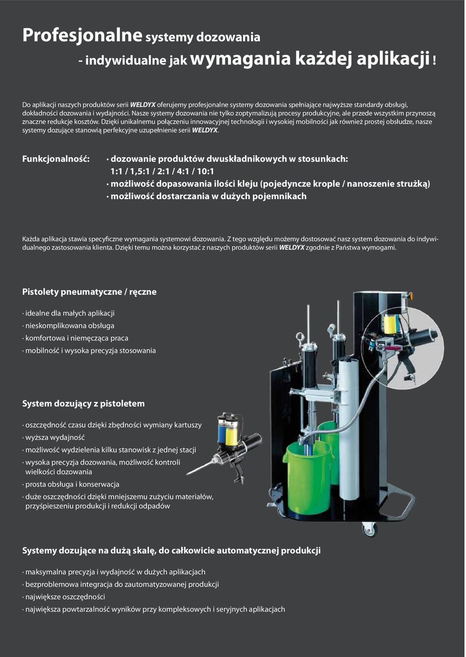 Nasze systemy dozowania nie tylko zoptymalizują procesy produkcyjne, ale przede wszystkim przynoszą znaczne redukcje kosztów.