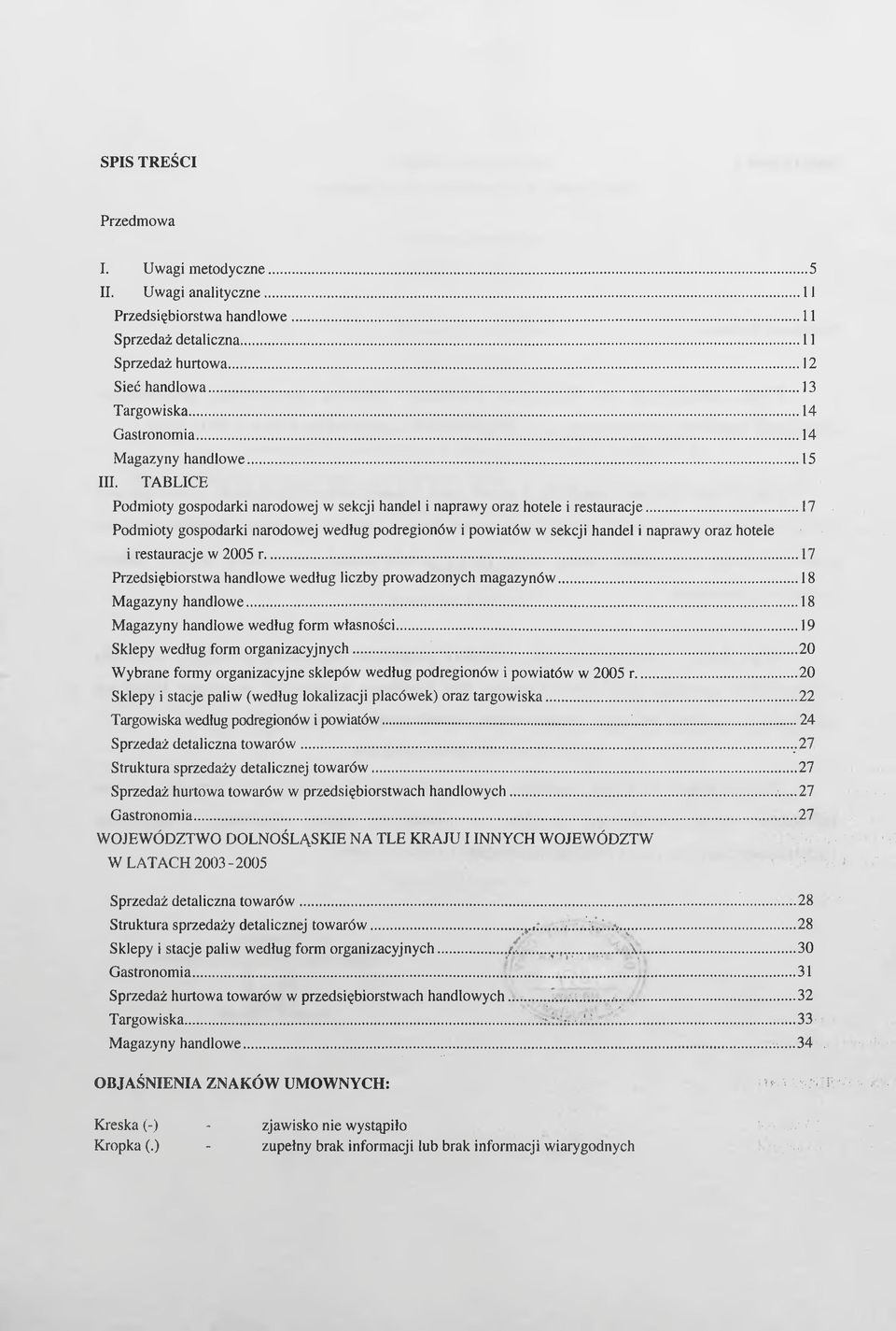 .. 17 Podmioty gospodarki narodowej według podregionów i powiatów w sekcji handel i naprawy oraz hotele i restauracje w 2005 r... 17 Przedsiębiorstwa handlowe według liczby prowadzonych magazynów.