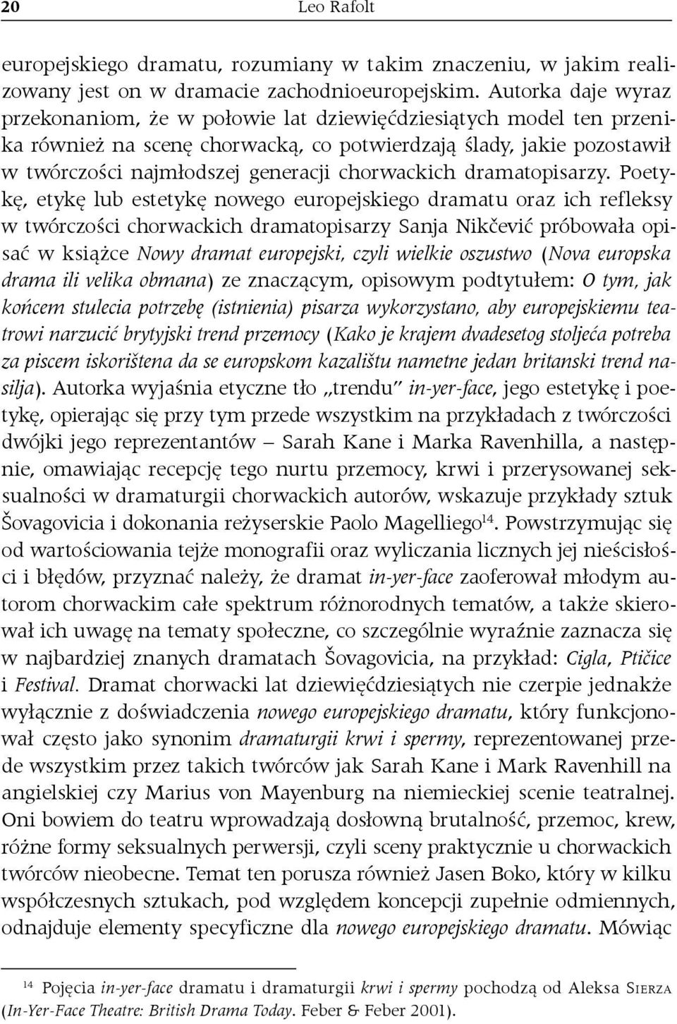 chorwackich dramatopisarzy.