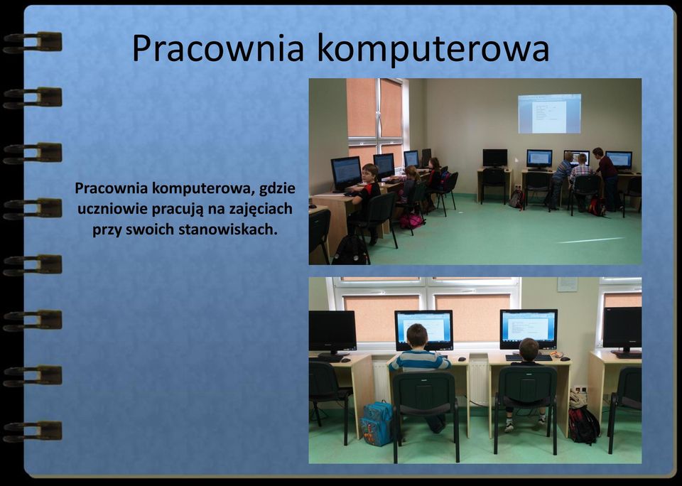 na zajęciach przy swoich