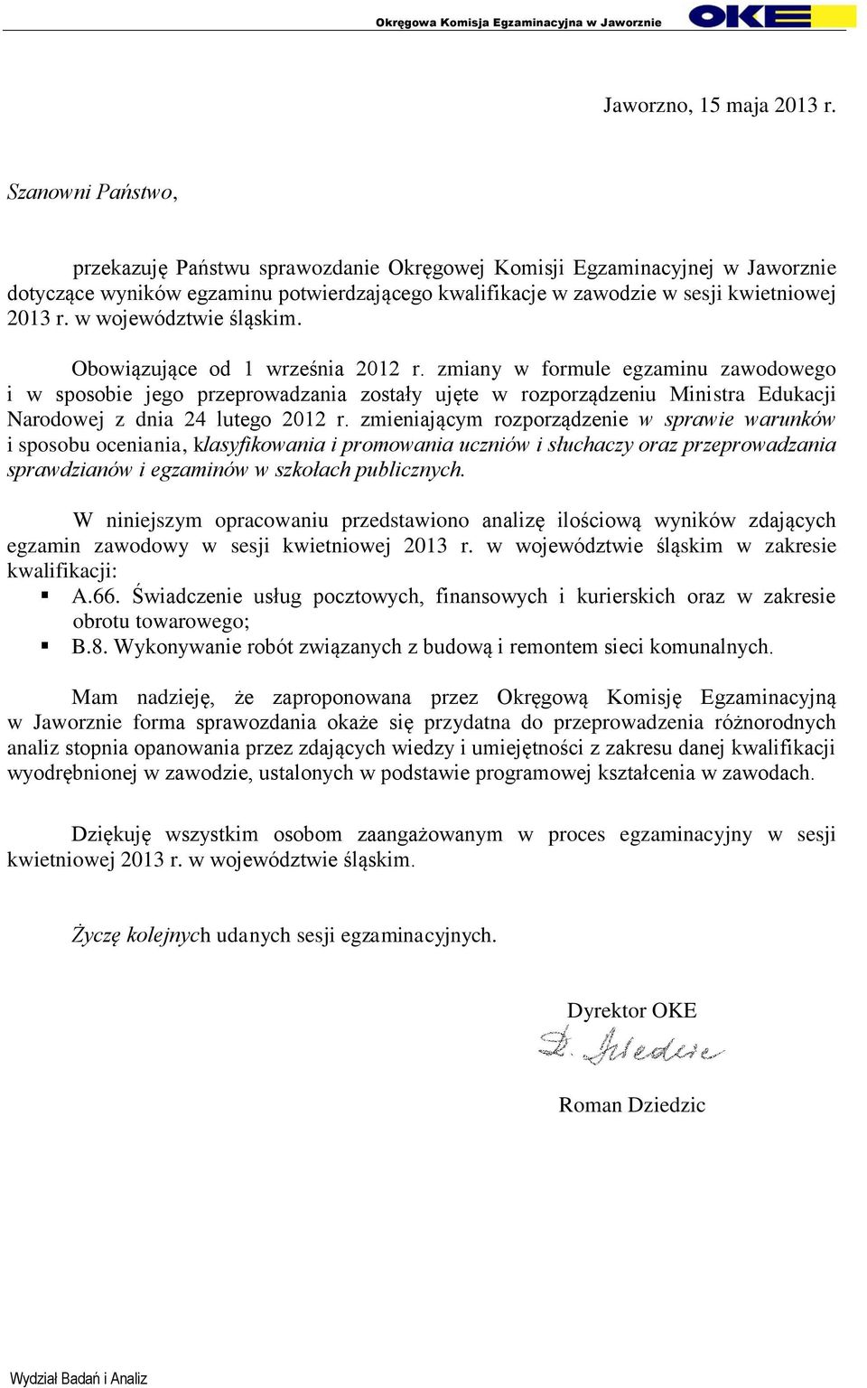 w województwie śląskim. Obowiązujące od 1 września 2012 r.