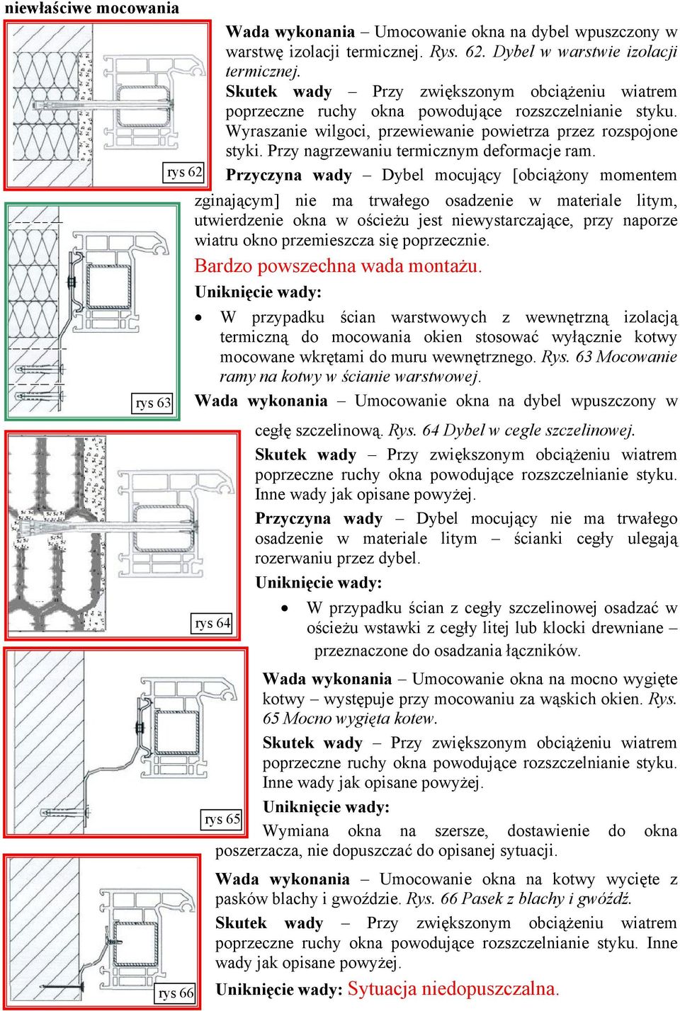 Przy nagrzewaniu termicznym deformacje ram.