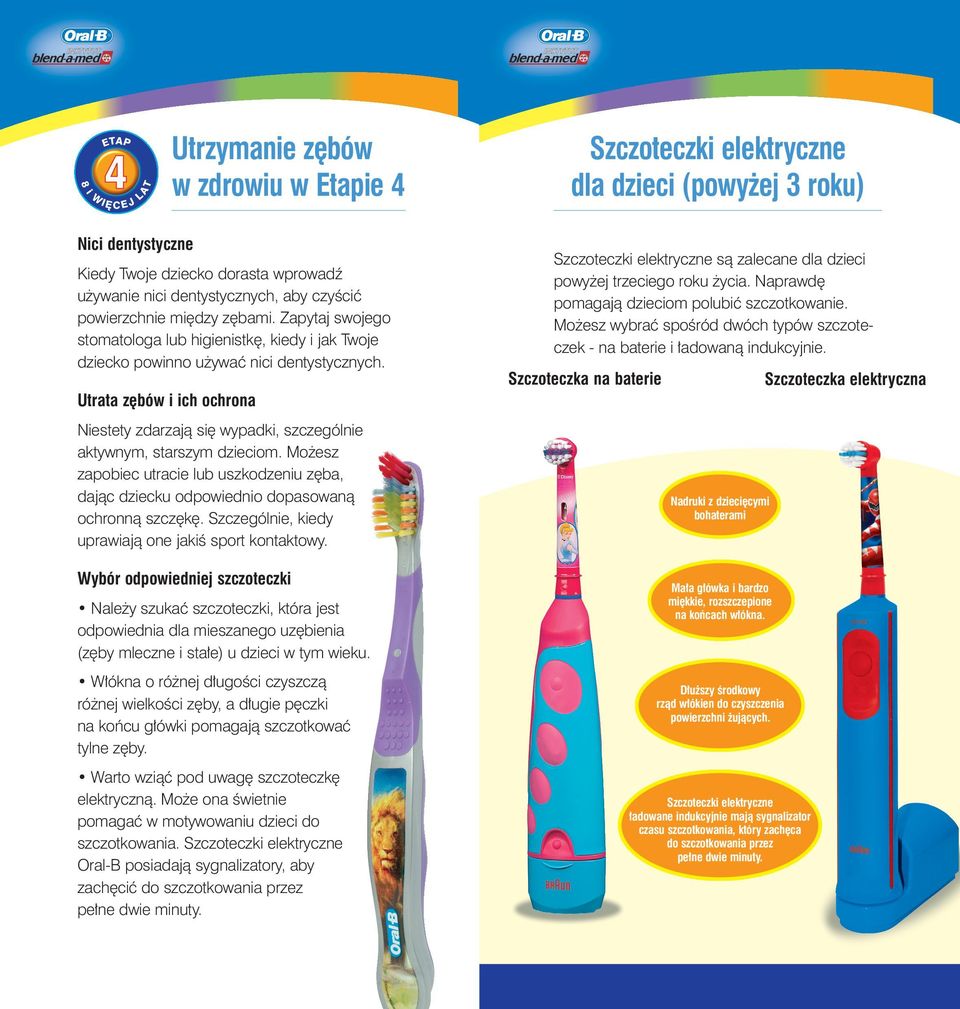 Utrata z bów i ich ochrona Niestety zdarzajà si wypadki, szczególnie aktywnym, starszym dzieciom. Mo esz zapobiec utracie lub uszkodzeniu z ba, dajàc dziecku odpowiednio dopasowanà ochronnà szcz k.