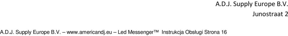 eu Led Messenger Instrukcja