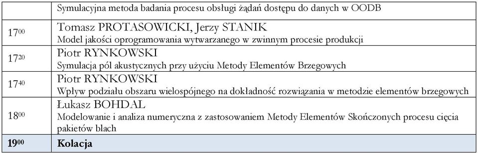 Elementów Brzegowych 17 40 Piotr RYNKOWSKI Wpływ podziału obszaru wielospójnego na dokładność rozwiązania w metodzie elementów