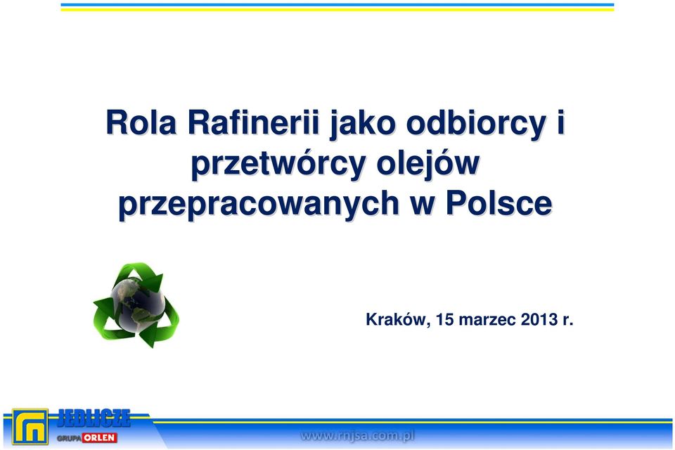 olejów przepracowanych w