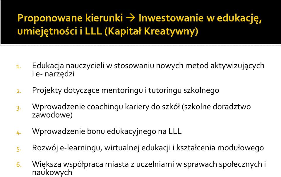 Wprowadzenie coachingu kariery do szkół(szkolne doradztwo zawodowe) 4.