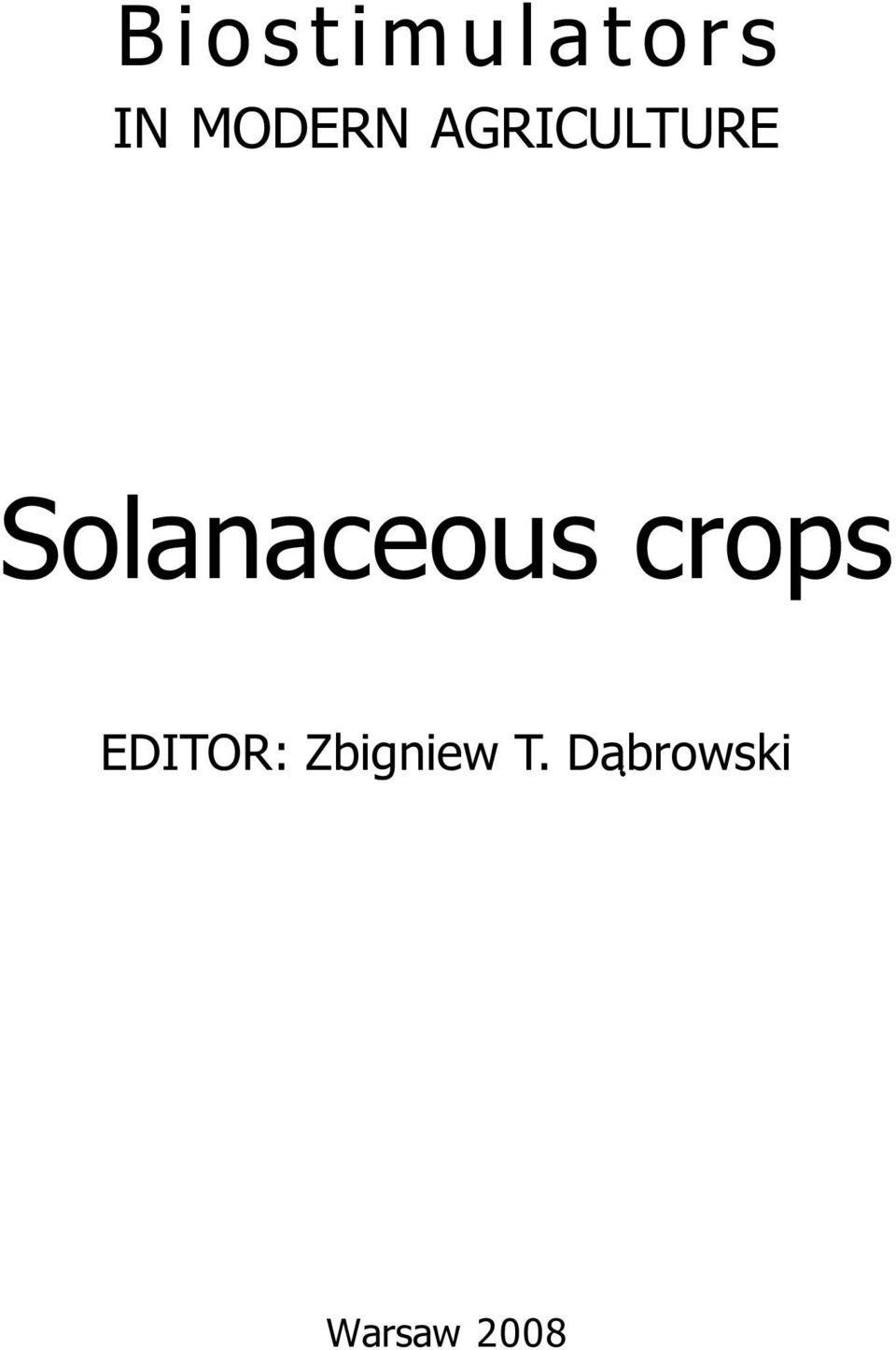 Solanaceous crops