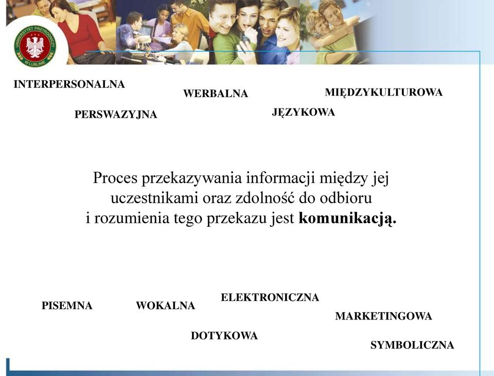 zdolność do odbioru i rozumienia tego przekazu jest