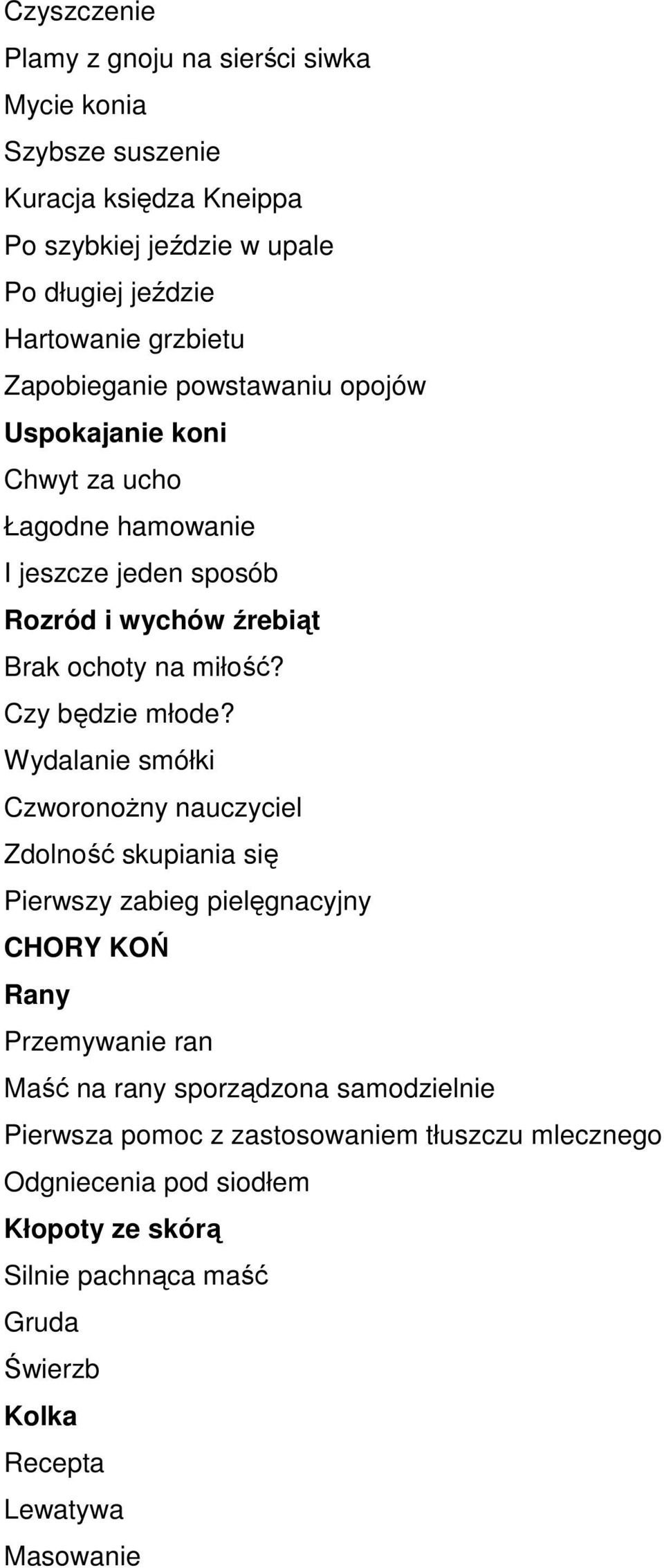 Czy będzie młode?