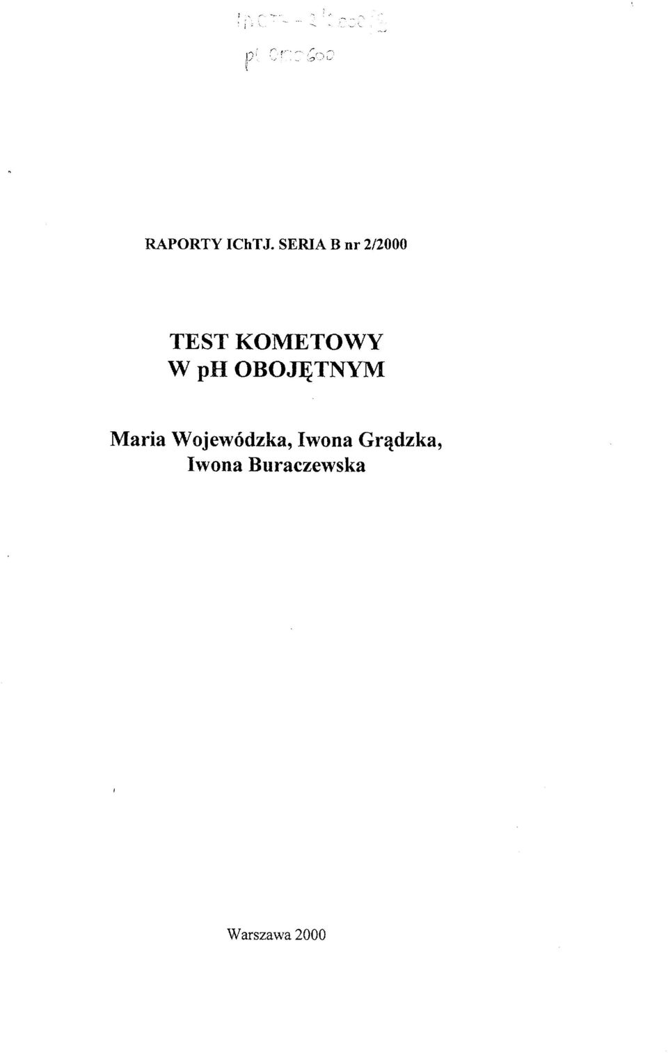 ph OBOJĘTNYM Maria Wojewódzka,