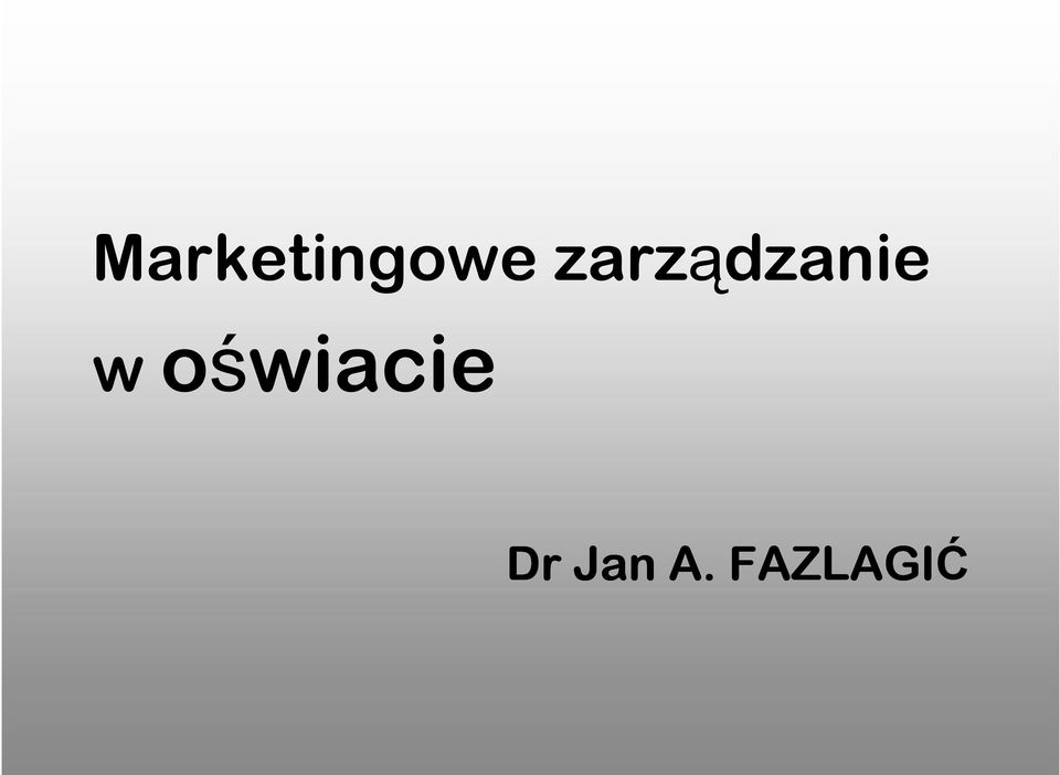 oświacie Dr