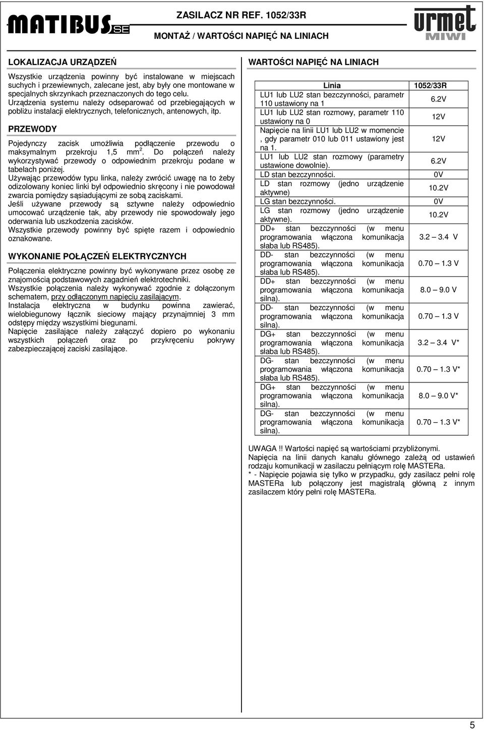 przeznaczonych do tego celu. Urządzenia systemu naleŝy odseparować od przebiegających w pobliŝu instalacji elektrycznych, telefonicznych, antenowych, itp.