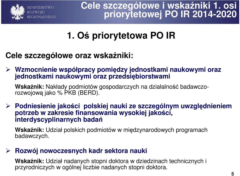 gospodarczych na działalność badawczorozwojową jako % PKB (BERD).