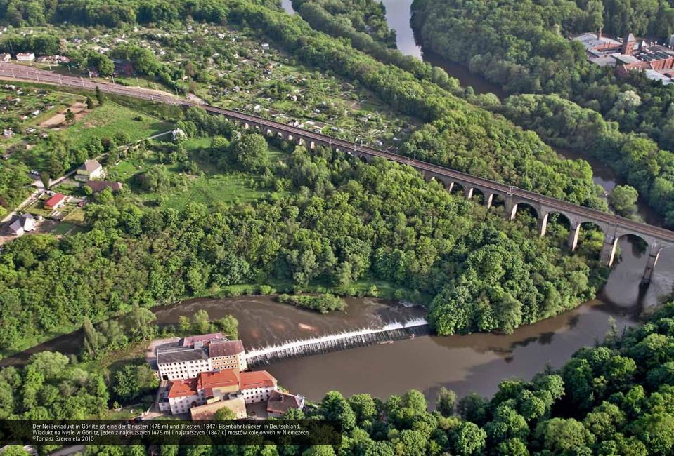 Wiadukt na Nysie w Görlitz, jeden z najdłuższych (475 m) i