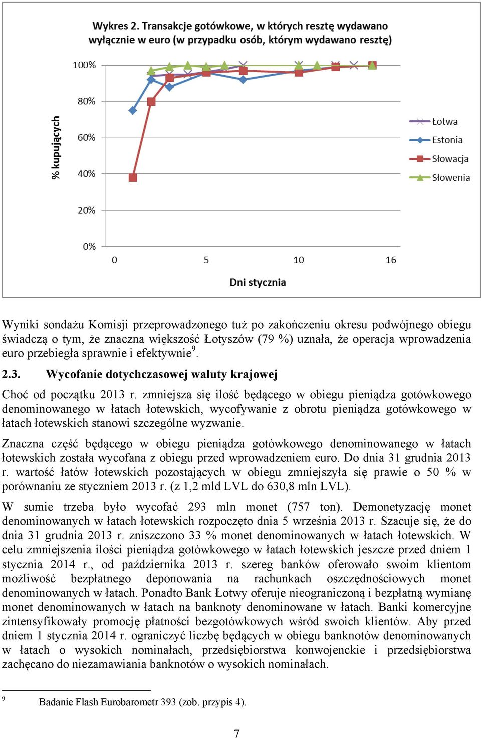 zmniejsza się ilość będącego w obiegu pieniądza gotówkowego denominowanego w łatach łotewskich, wycofywanie z obrotu pieniądza gotówkowego w łatach łotewskich stanowi szczególne wyzwanie.