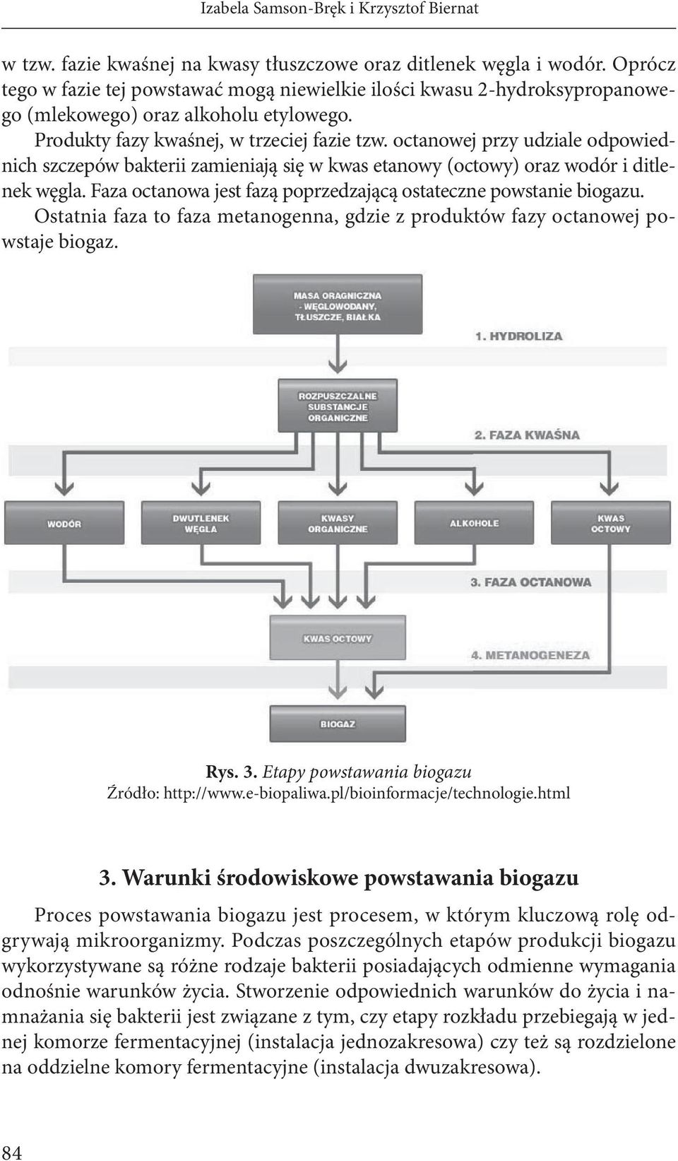 octanowej przy udziale odpowiednich szczepów bakterii zamieniają się w kwas etanowy (octowy) oraz wodór i ditlenek węgla. Faza octanowa jest fazą poprzedzającą ostateczne powstanie biogazu.