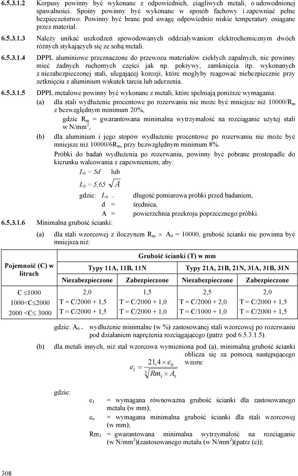 3 Należy unikać uszkodzeń spowodowanych oddziaływaniem elektrochemicznym dwóch różnych stykających się ze sobą metali. 6.5.3.1.