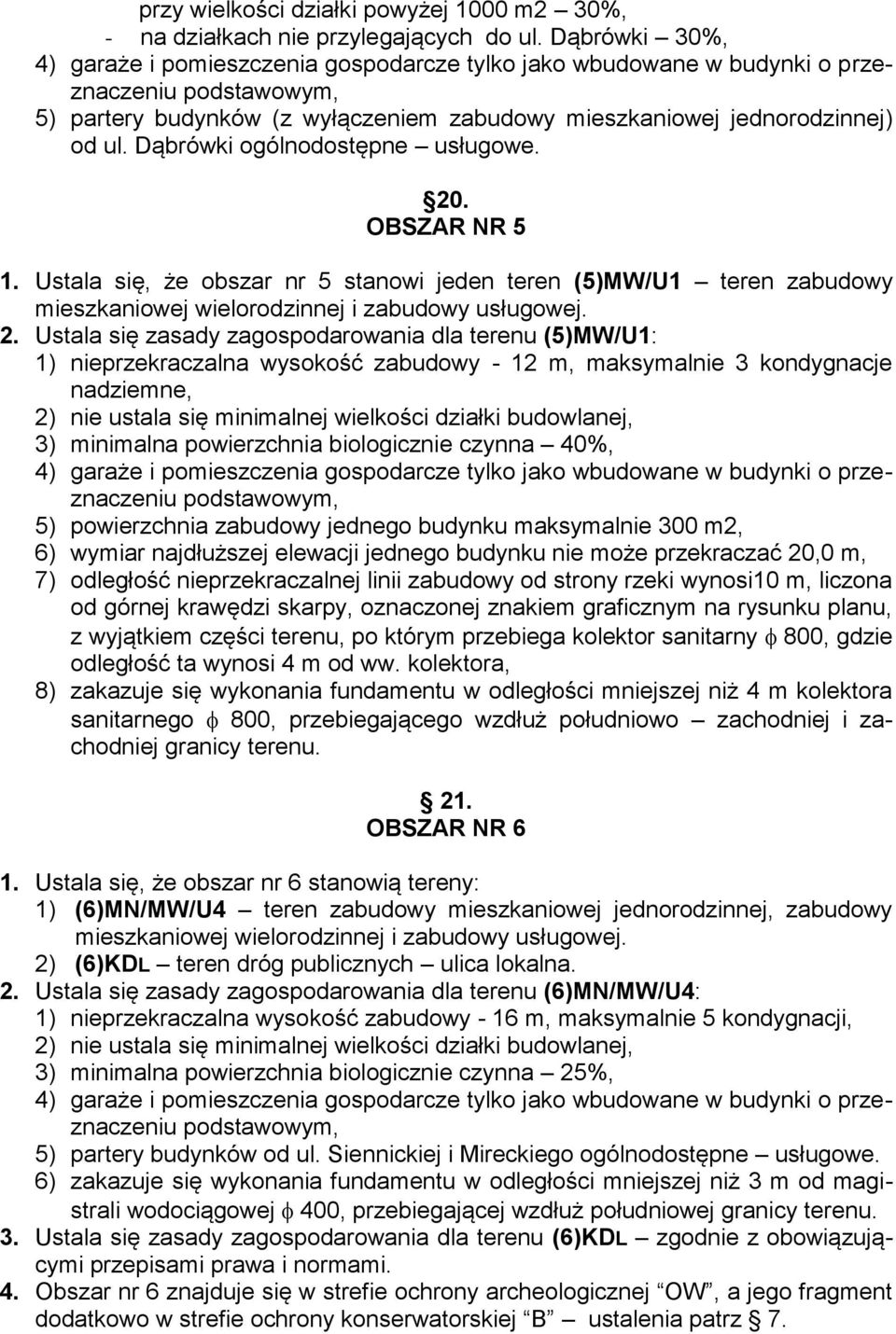 Dąbrówki ogólnodostępne usługowe. 20