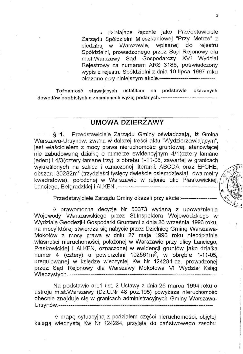 u Sp6tdzielni, prowadzonego przez Sad Rejonowy dla m.st.