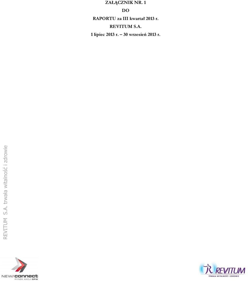 REVITUM S.A. 1 lipiec 2013 r.