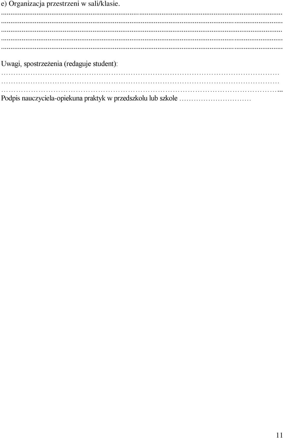 Uwagi, spostrzeżenia (redaguje