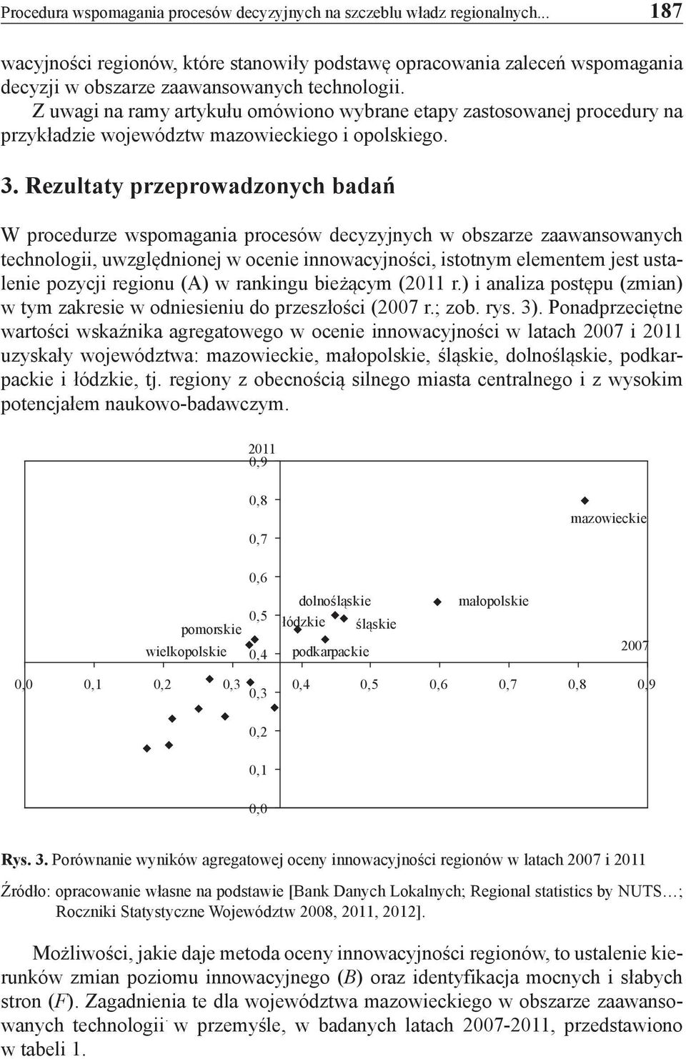 Z uwagi na ramy artykułu omówiono wybrane etapy zastosowanej procedury na przykładzie województw mazowieckiego i opolskiego. 3.