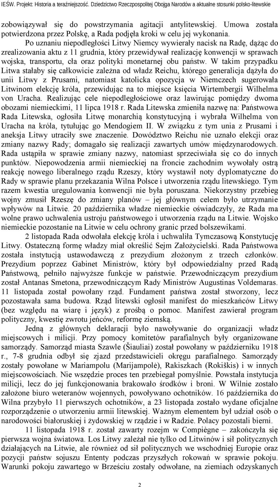 monetarnej obu państw.