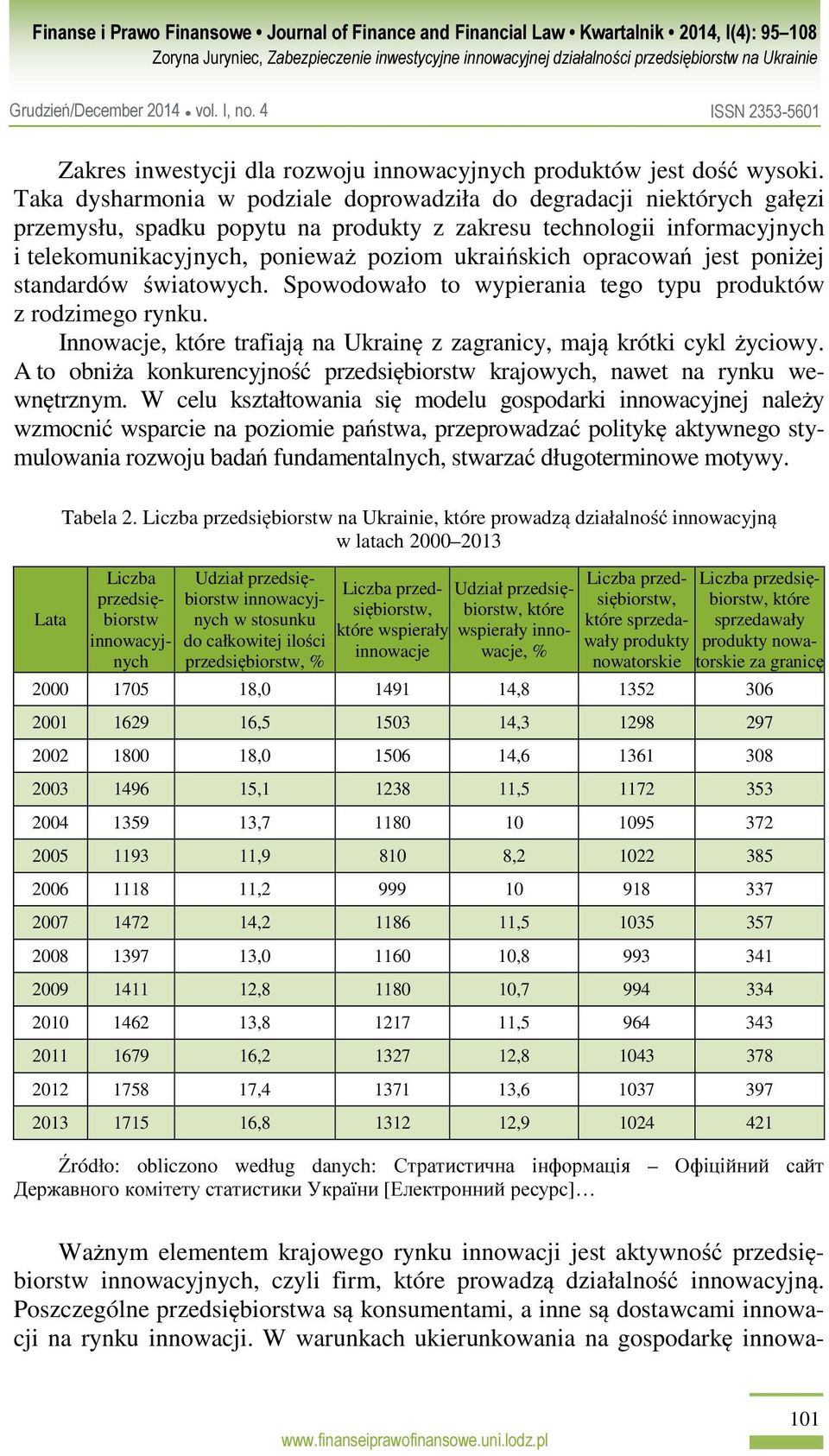 opracowań jest poniżej standardów światowych. Spowodowało to wypierania tego typu produktów z rodzimego rynku. Innowacje, które trafiają na Ukrainę z zagranicy, mają krótki cykl życiowy.