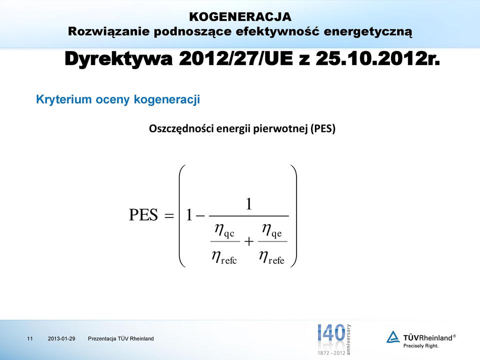 energii pierwotnej (PES) PES 1 qc refc 1