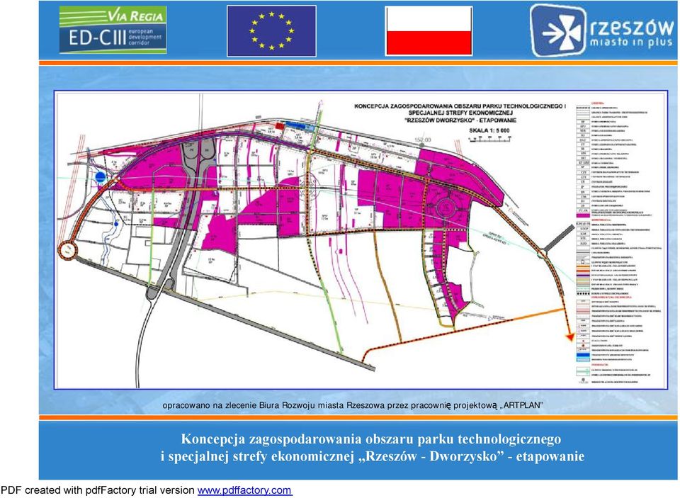 zagospodarowania obszaru parku technologicznego i