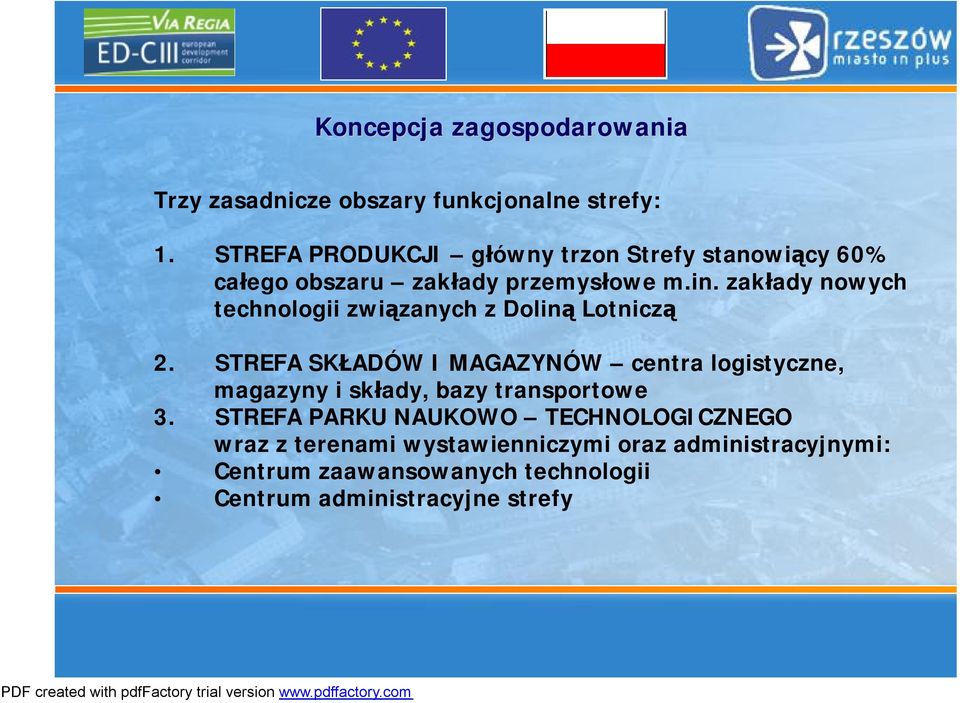 zakłady nowych technologii związanych z Doliną Lotniczą 2.