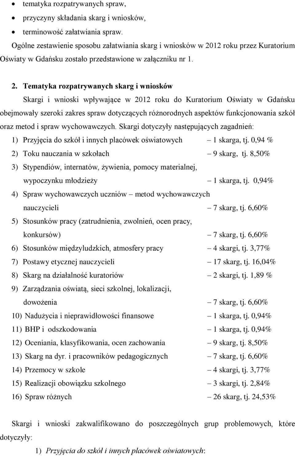 12 roku przez Kuratorium Oświaty w Gdańsku zostało przedstawione w załączniku nr 1. 2.