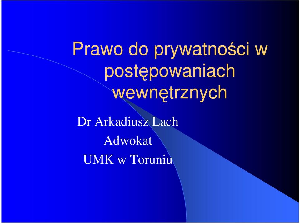 wewnętrznych Dr
