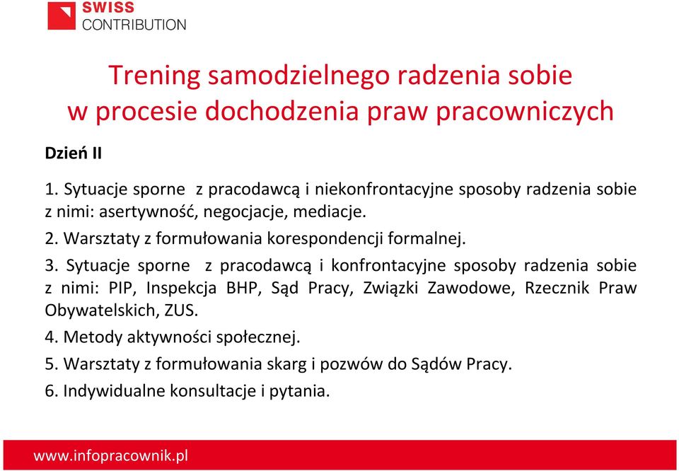 Warsztaty z formułowania korespondencji formalnej. 3.