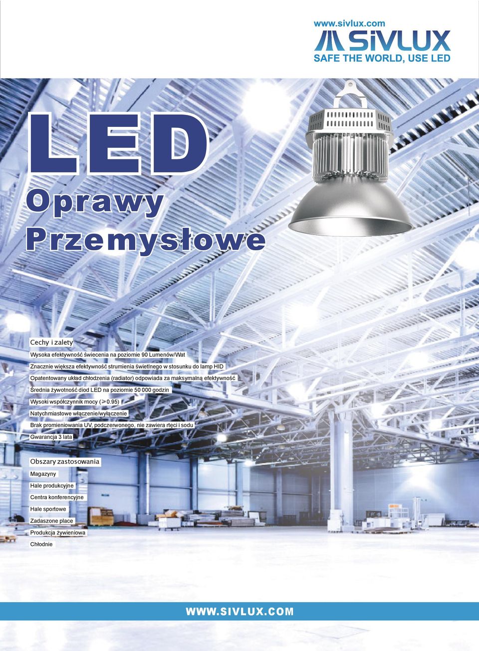 LED na 5 ( Brak UV,, sodu 3 Obszary